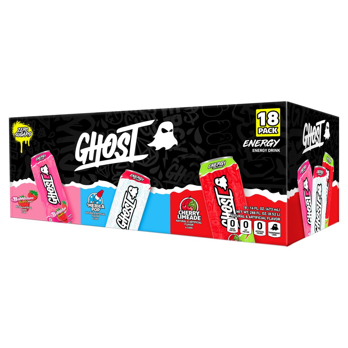 Ghost Energy Drink variety pack 18-count 16 fl oz cans