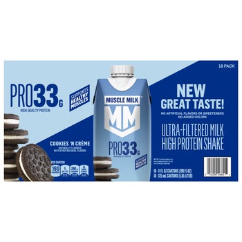 Muscle Milk Cookies N Crème 33g protein shake 18-pack