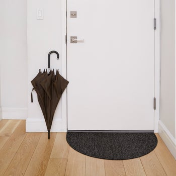 Chilewich dark gray shag indoor outdoor welcome mat
