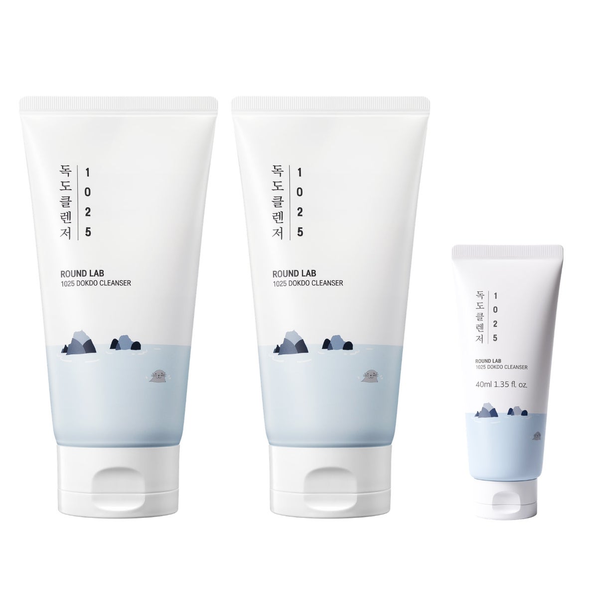 Round Lab 1025 Dokdo cleanser set packaging