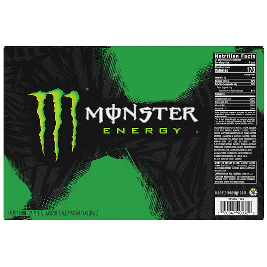 12 fl oz Monster energy drink cans