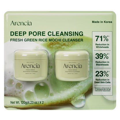 Arencia rice powder cleanser 2-pack skincare product