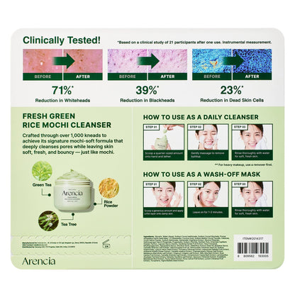 Arencia fresh green cleanser for daily face cleansing