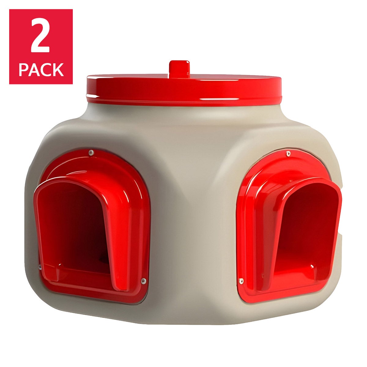 OverEZ compact chicken feeder 2-pack