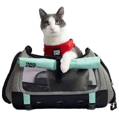 Travel Cat Transpurrter convertible cat carrier front view