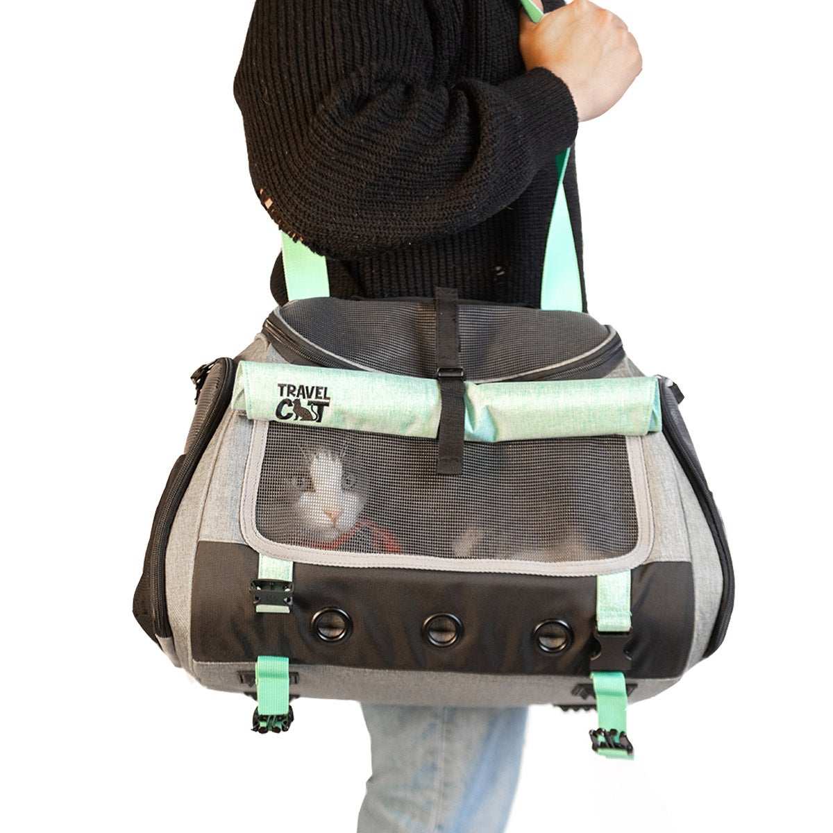 Soft-sided airline-friendly cat carrier by Travel Cat