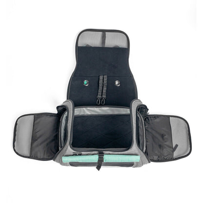 Collapsible cat carrier with luggage sleeve