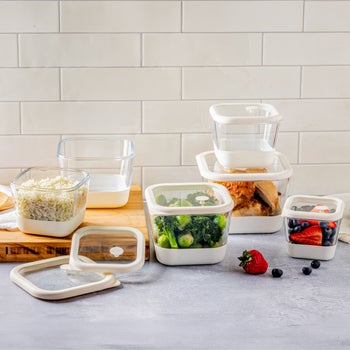 Trudeau 12-piece glass airtight food containers