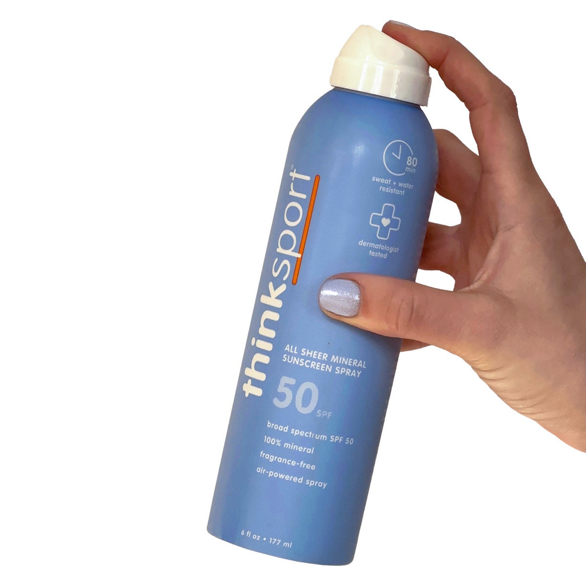 Thinksport all sheer sunscreen spray 6 oz bottle