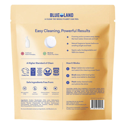 Blueland toilet bowl cleaner tablets in Lemon Mint 2 bags