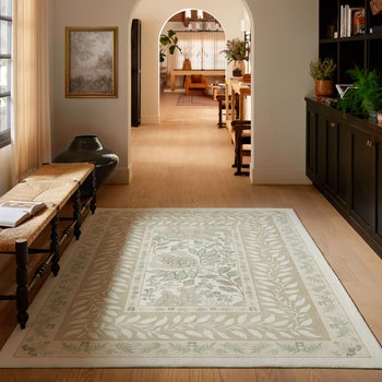 Ruggable pink flatwoven washable 5 x 7 rug