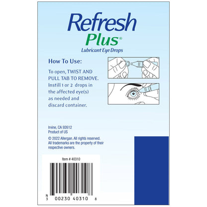 Refresh Plus eye care packaging front view