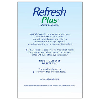 Refresh Plus preservative-free drops for contacts