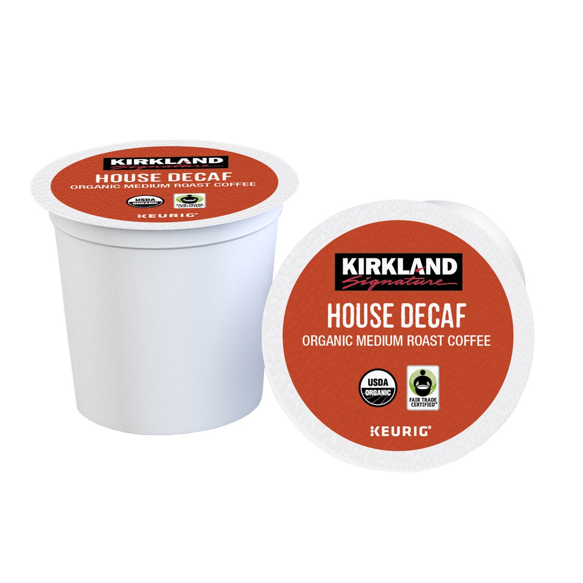 Organic Fair Trade Certified decaf K-Cups by Kirkland Signature