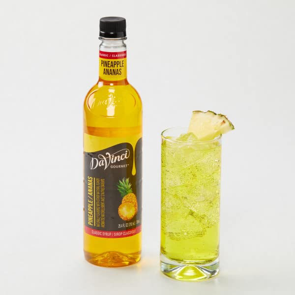 Classic pineapple beverage syrup for cocktails and mocktails