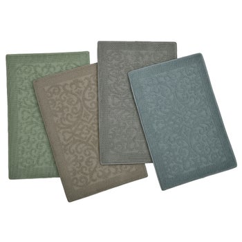 Gray Riviera Home scroll foam bath mat 24 x 36
