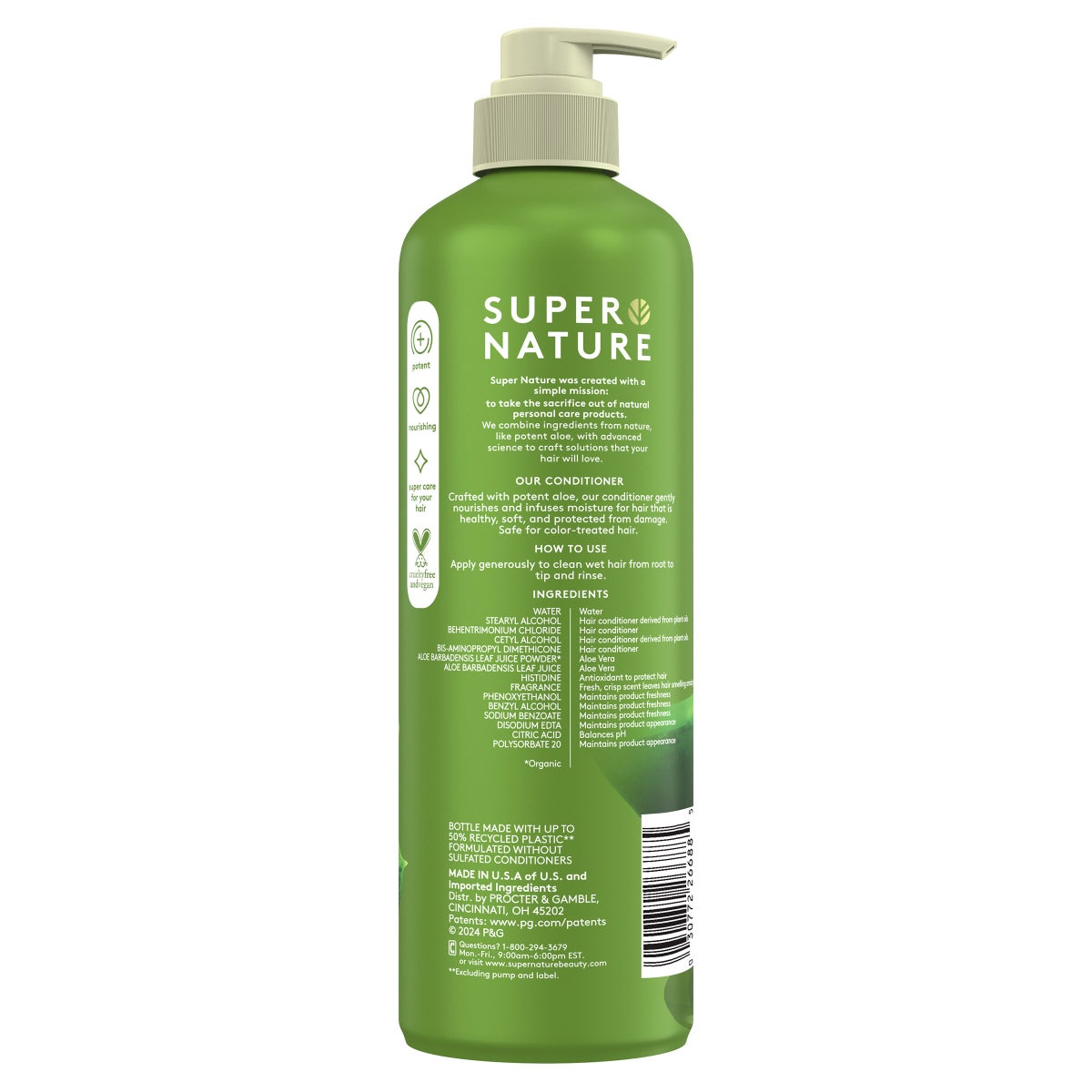 Super Nature conditioner recyclable bottle