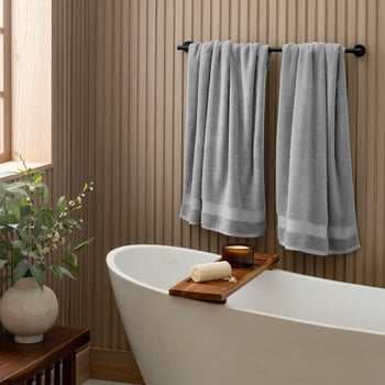 Purely Organic tan organic cotton towel sets