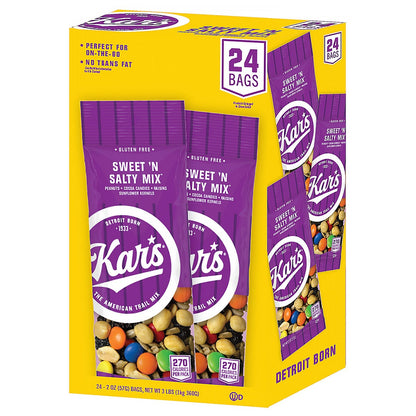 Kar's Sweet 'N Salty trail mix 24-count box