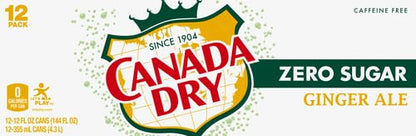 Canada Dry Zero Sugar sparkling ginger beverage