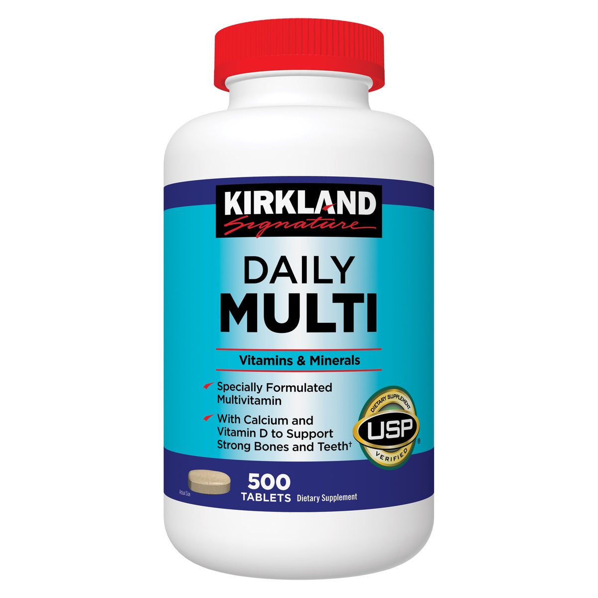 Gluten free and yeast free Kirkland Signature multivitamin