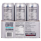 11 fl oz Kirkland Signature cold brew coffee cans
