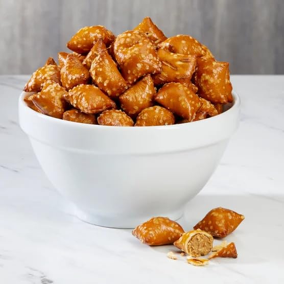 Kirkland Peanut Butter Pretzels Nuggets Snack - Valencia Pretzels With Peanut Butter Filling (3 LB 7 OZ) 55 OZ with Mini Scooply Scoop
