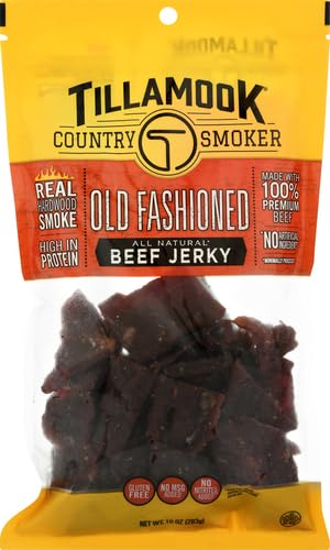 Tillamook Country Smoker beef jerky for on the go snacking