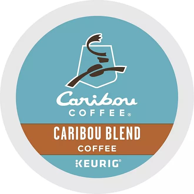 Worldwide Nutrition Bundle Compatible with Caribou Coffee K-Cups Medium Roast – Ground Coffee with Sweet, Spicy & Berry Notes – 80 Count Single-Serve Pods Caribou Blend Coffee K-Cups with Keychain