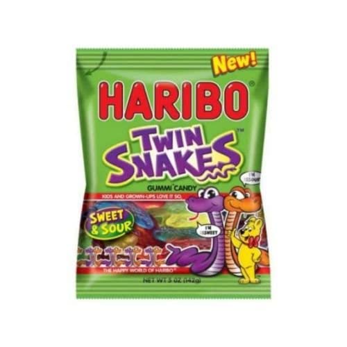 Haribo Twin Snakes gummy candy case pack