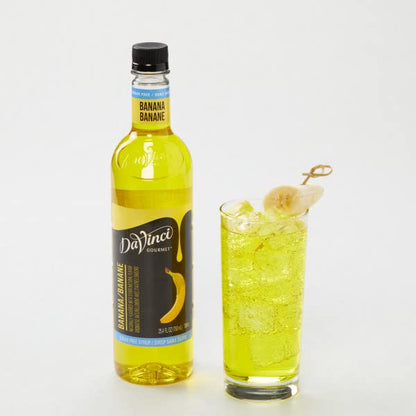 Sugar-free banana syrup for desserts and drinks