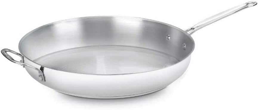 Cuisinart Chef's Classic stainless steel skillet side view