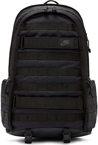 Nike padded back backpack detail