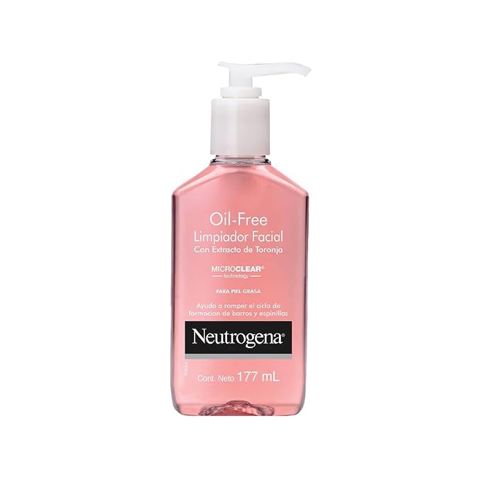 Neutrogena pink grapefruit acne face wash bottle