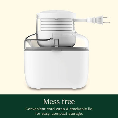 1-pint countertop ice cream maker with lid