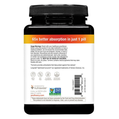 Youtheory Total Body Turmeric daily capsule supplement