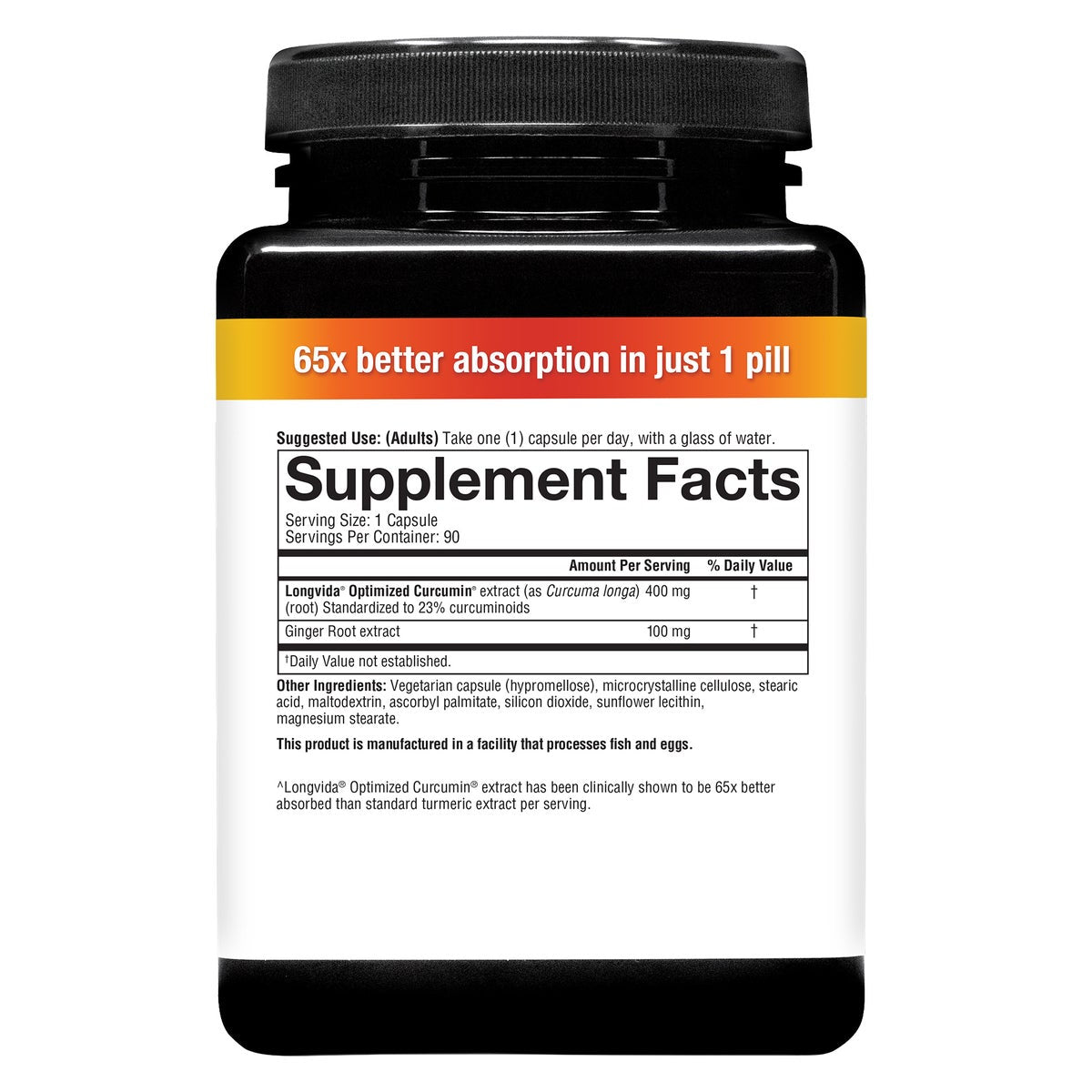 Youtheory turmeric capsules with Longvida curcumin