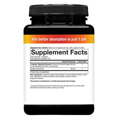 Youtheory turmeric capsules with Longvida curcumin
