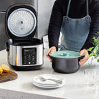 Aroma rice cooker and slow cooker in kitchen