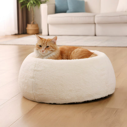 PawsPik orthopedic faux rabbit fur pet bed
