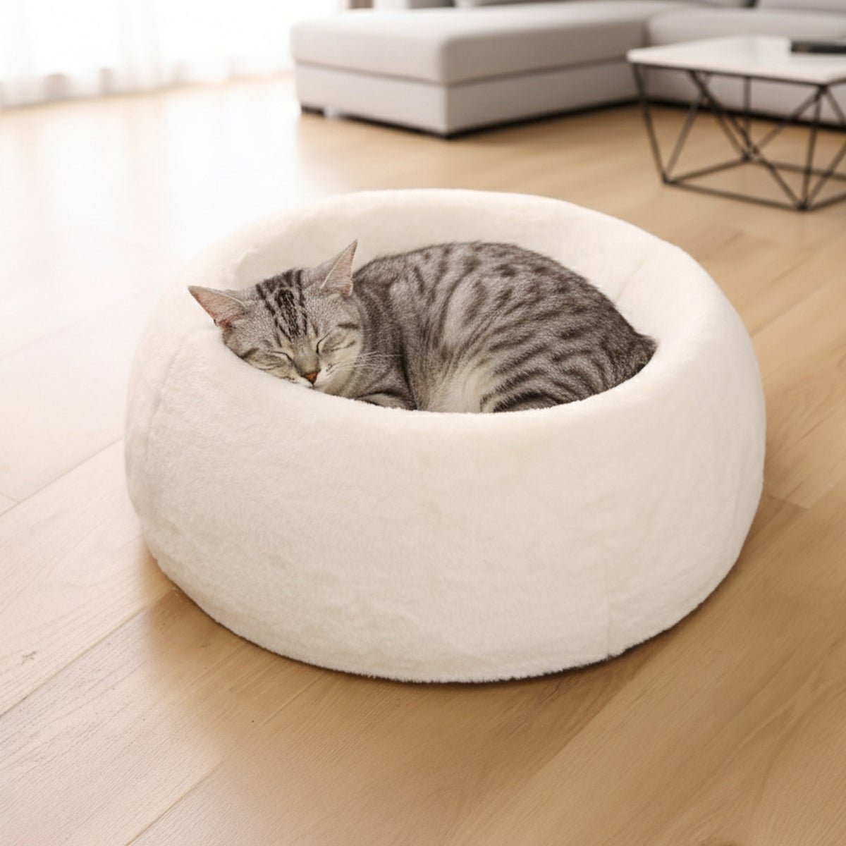 Orthopedic pet bed with removable cover