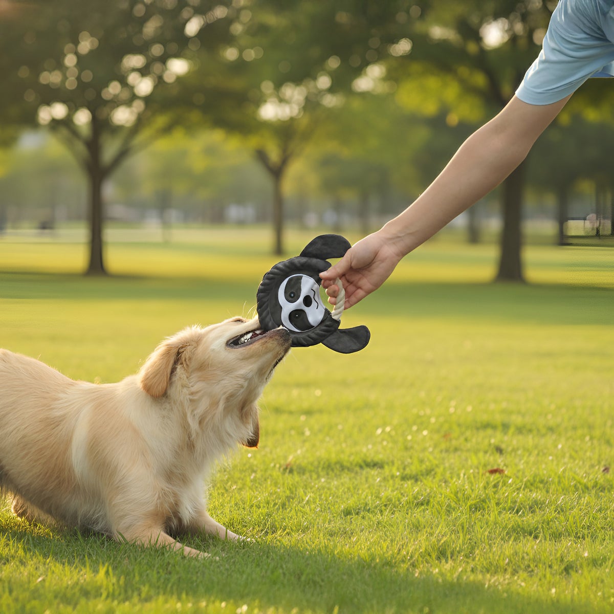 Durable double-stitched dog toy combo