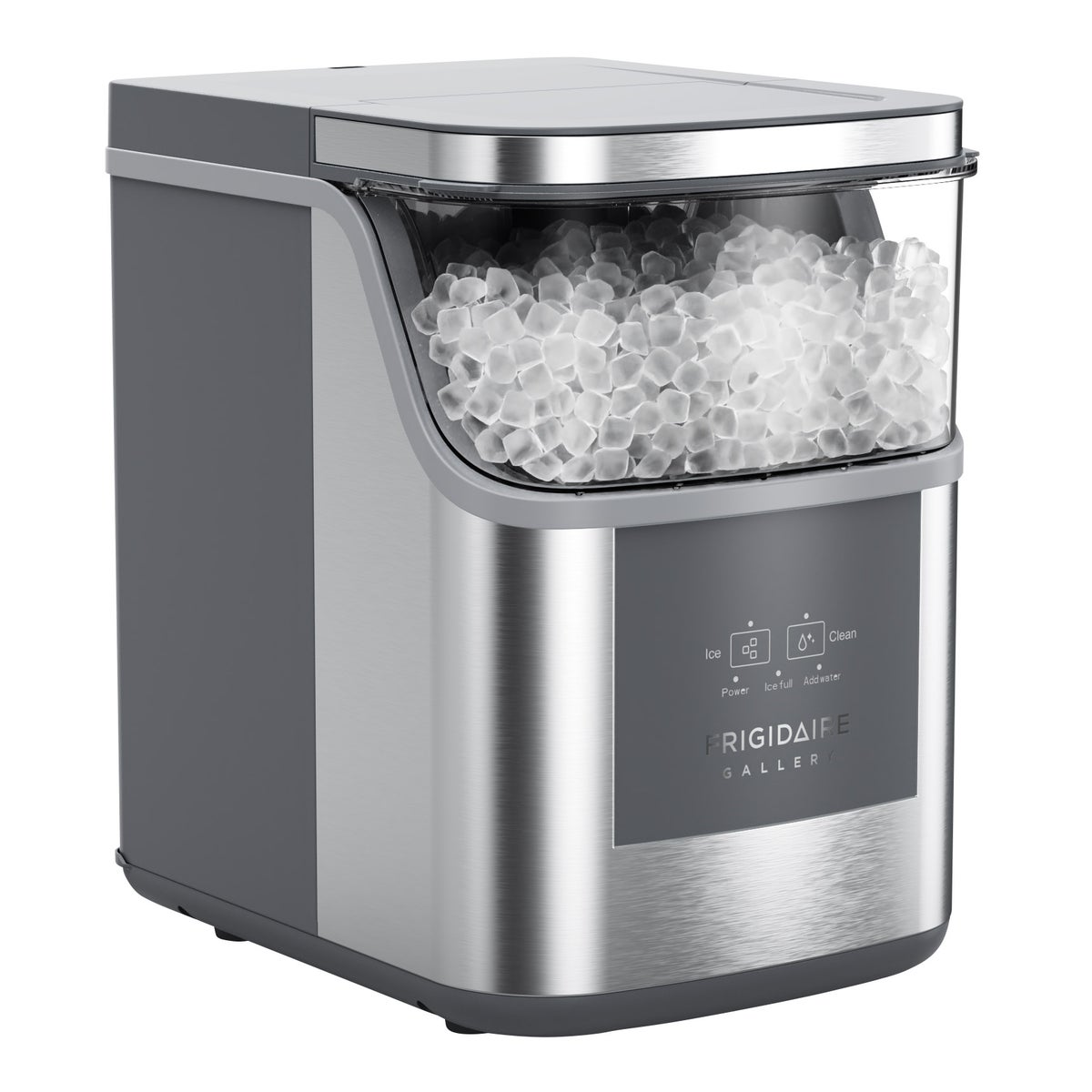 Frigidaire Gallery ice maker producing soft crunchy ice
