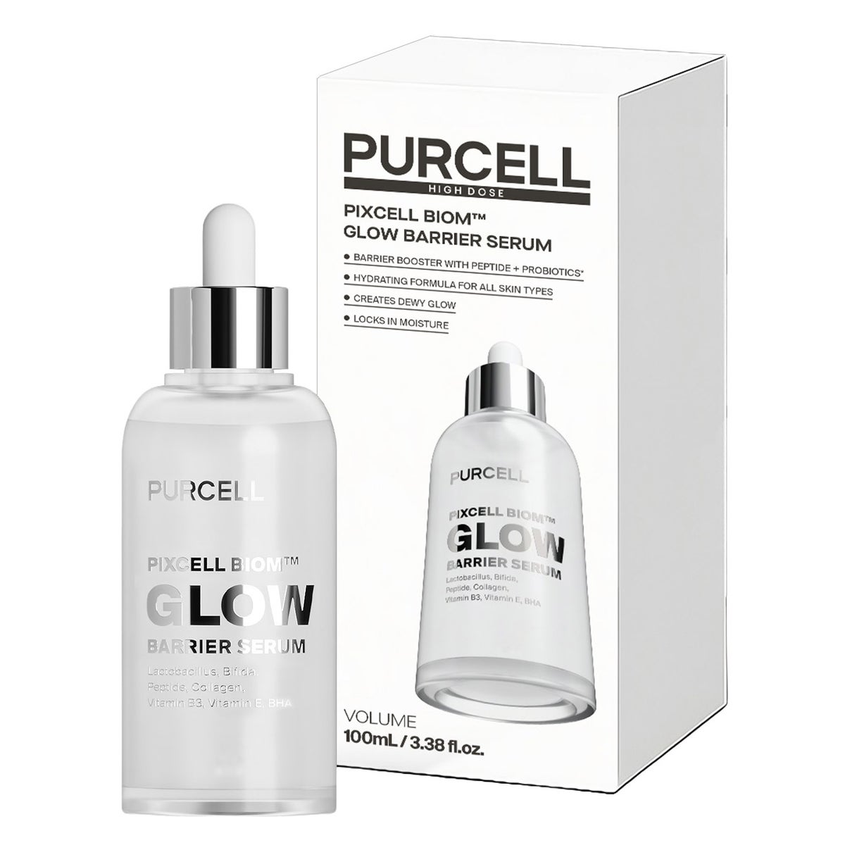 PURCELL Pixcell Biom Glow Barrier Serum bottle
