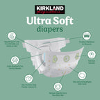 Kirkland Signature baby diapers front view