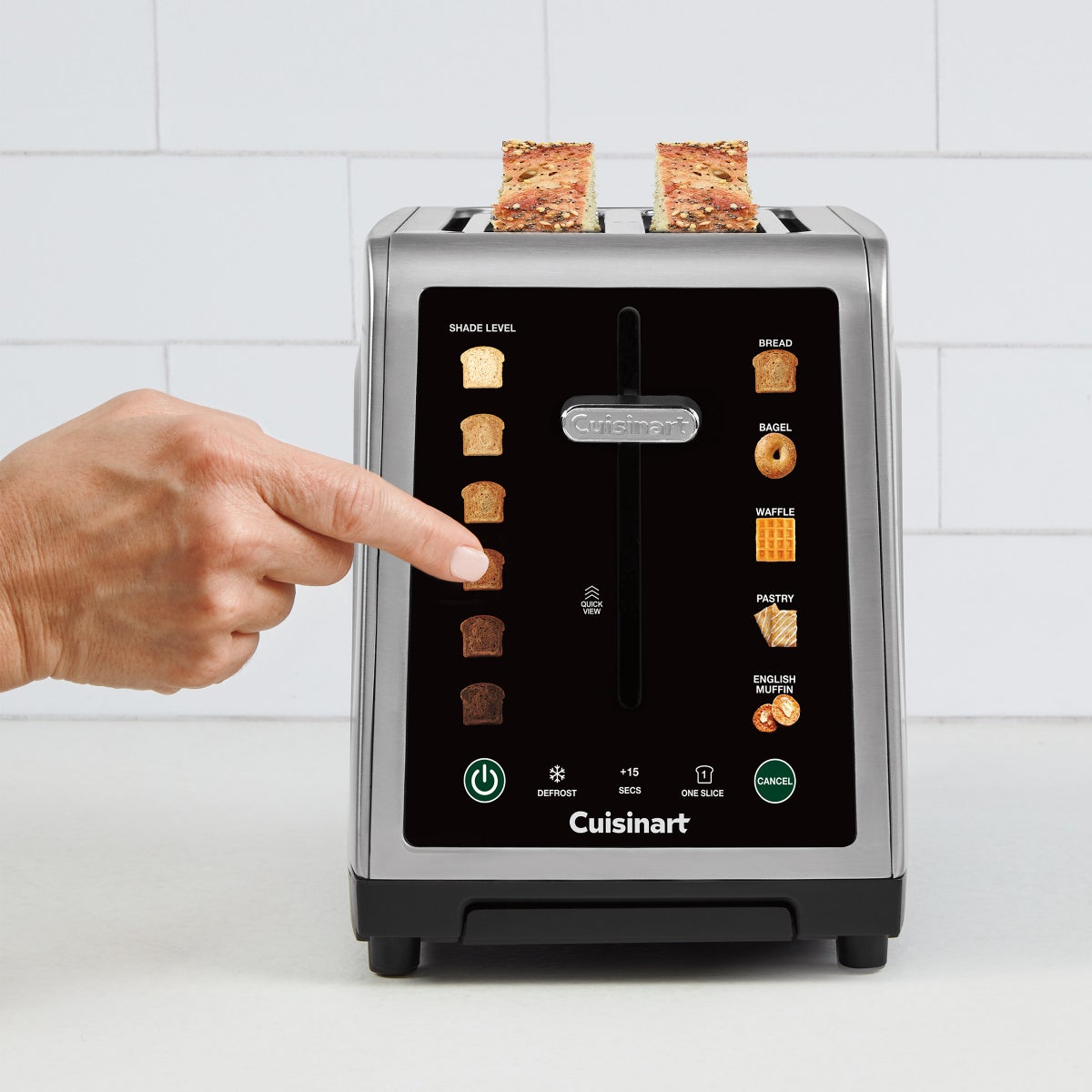 Cuisinart toaster extra-large slots for bagels and bread