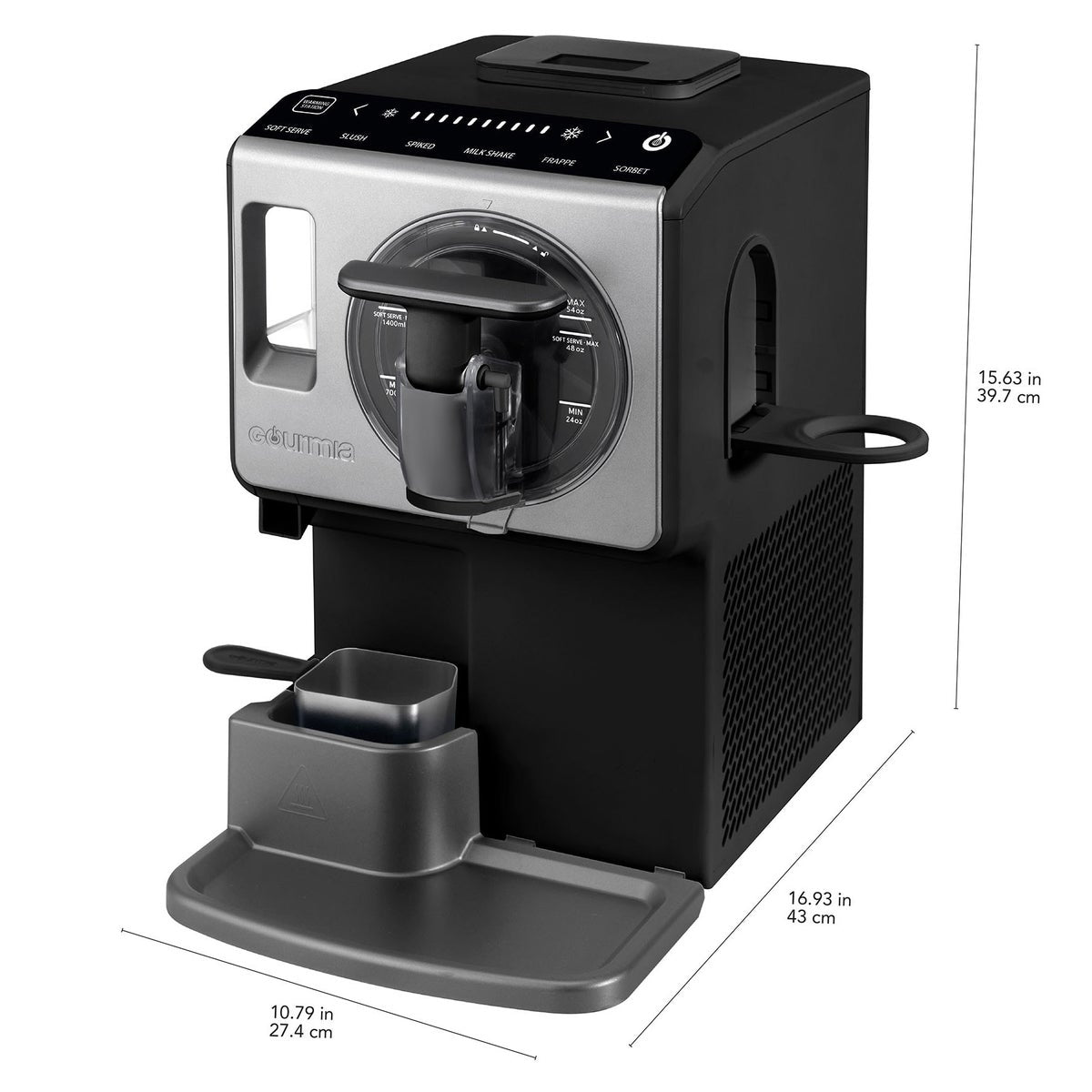 Gourmia automatic sorbet and slush maker