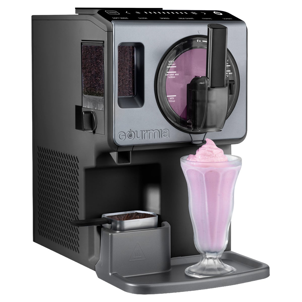 Gourmia ice cream and drink maker controls