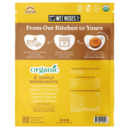 Large bag of Wet Noses organic dog treats for everyday rewards