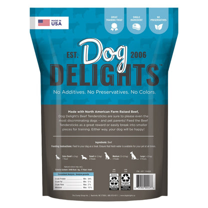 21 oz bags of Dog Delights beef tendersticks